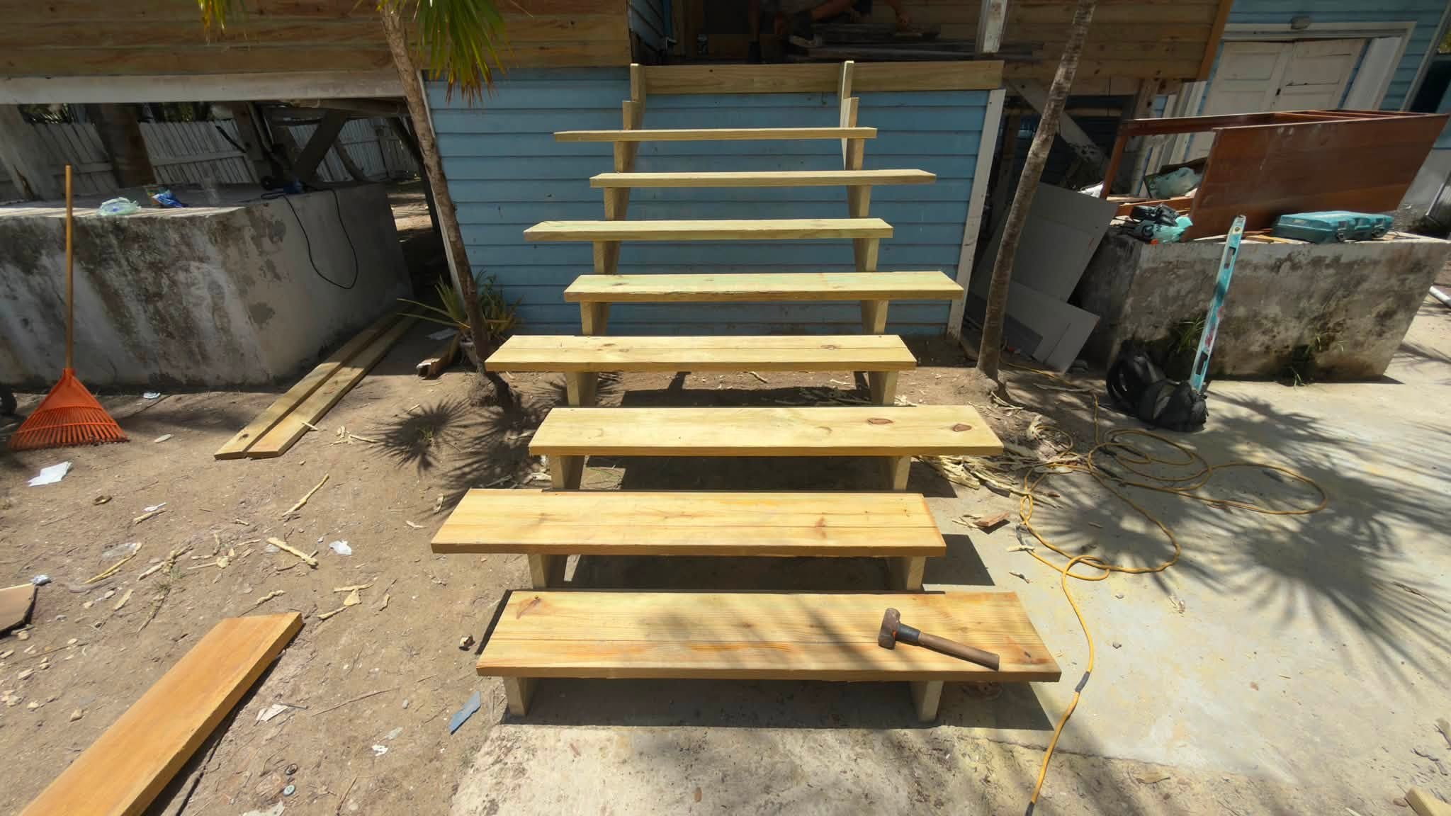 Custom wooden stair components